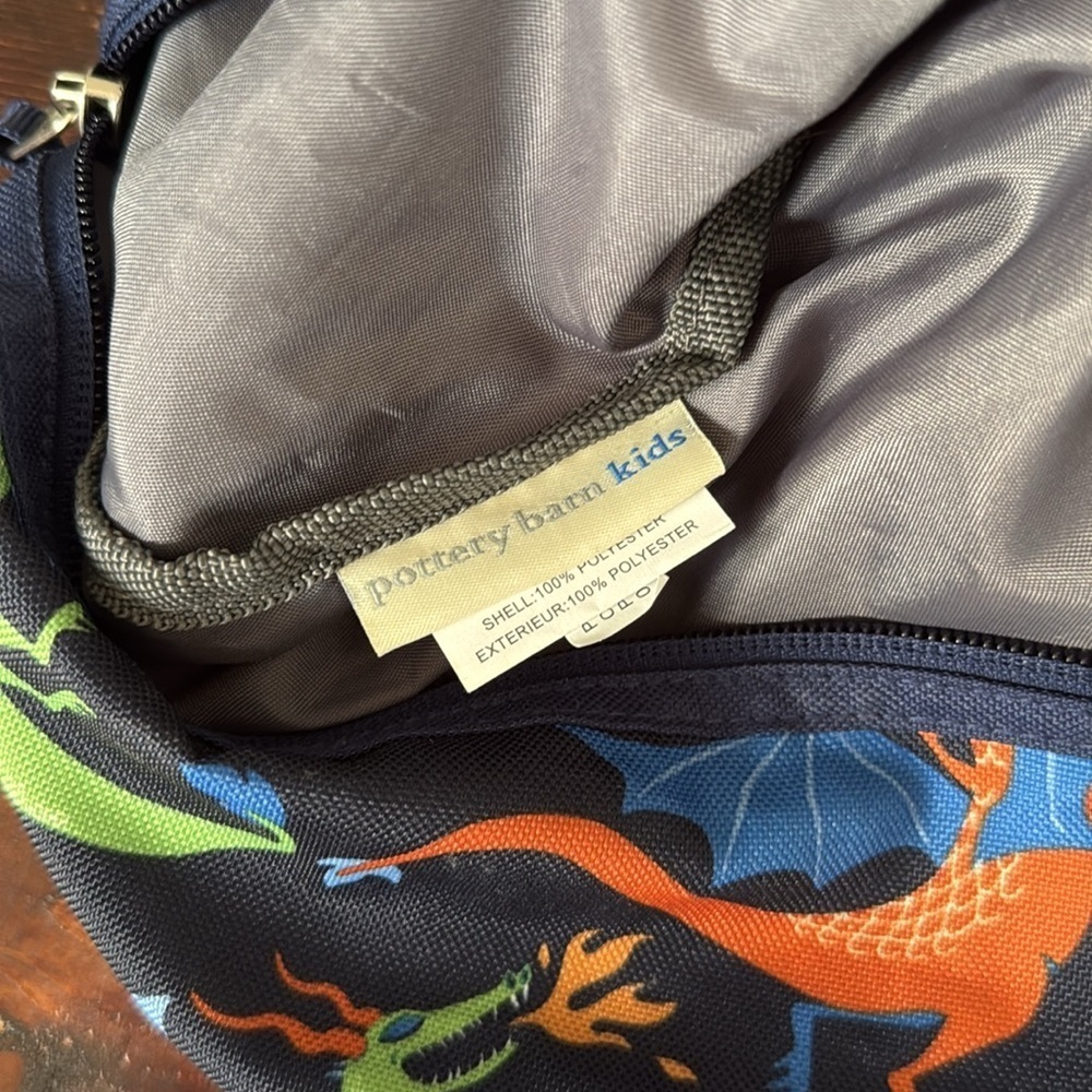 Pottery Barn Kids Dragon Print Overnight Duffle - Picture 4 of 5